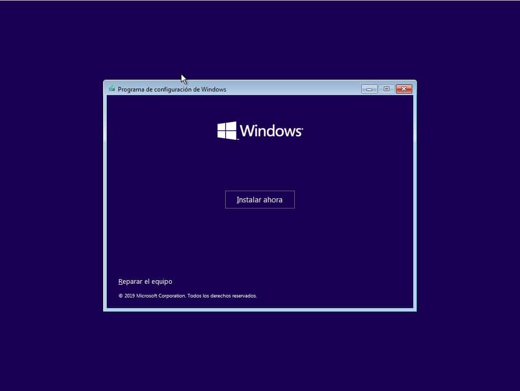 instalar sistema operativo windows 10