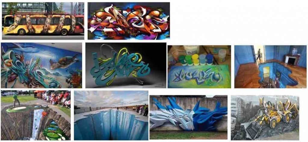 aprender a dibujar graffitis en 3d
